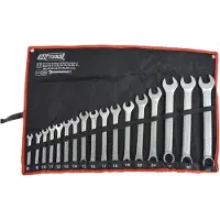 AWTOOLS set van ringsleutels en doelsleutels, 8-32mm, 17 stuks (AW40117)