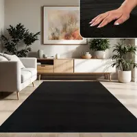 Paco Home Moderne woonkamer tapijt kortpolig wasbaar zacht uni effect bont antislip 120x160 cm