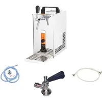 Ich-zapfe Complete set, Biertap, PYGMY 25/K, met membraanpomp, 1-kraans roestvrijstalen droogkoeler, 35 liter/u - Biertap, Beertender, Thuistap, Bierkoeler, Green Line
