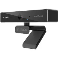 Nilox Webcam in 4K-resolutie met automatische scherpstelling, 30 frames per seconde en dubbele microfoons