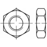 Toolcraft TO-5371821 Zeskantmoeren M27 RVS A2 10 stuk(s)