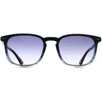 Police SPLQ86 Crossroads 5 0GBL glanzend gestreept blauw rook grijs gradiënt zonnebril