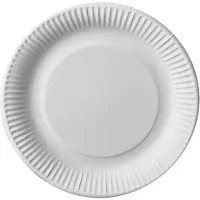 Papstar 9x 50 Borden karton pure rond Ø 23 cm wit