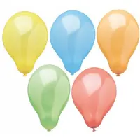 Papstar 12x 10 Ballonnen Ø 19 cm assorti kleuren Rainbow