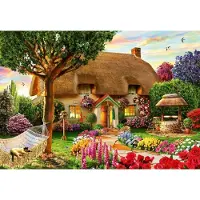 Bluebird Puzzle Thatched Cottage Puzzel 1000 stukjes