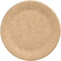 Papstar 20x 100 Borden karton pure rond Ø 15 cm bruin
