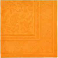 Papstar 8x 20 Servetten ROYAL Collection 1/4 vouw 40 cm x 40 cm oranje Ornaments