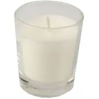 Papstar 6x Kaars in glas Ø 56 mm · 67 mm wit