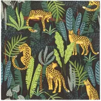 Papstar 10x 20 Servetten 3-laags 1/4 vouw 33 cm x 33 cm Leopard