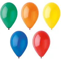 Papstar 12x 10 Ballonnen Ø 25 cm assorti kleuren Crystal