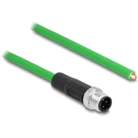 DeLOCK 87848 M12 Netwerkkabel, patchkabel SF/UTP 5.00 m Groen UV-bestendig 1 stuk(s)
