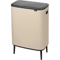 Brabantia Bo Touch Bin Hi Prullenbak - 60 liter - 1 vak - Soft Beige