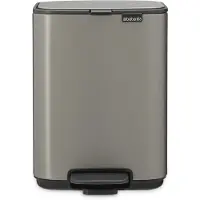 Brabantia Bo Pedaalemmer - 4 liter - Badkamer - Platinum