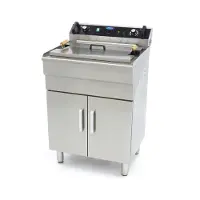 Maxima Frituurpan - 35 L - 1 Mand - met Tapkraan - 400V