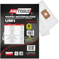 AWTOOLS WORKI Z MIKROWŁÓKNINY kpl.5szt. UM1, GAS35/VC3011L/VC3510L/VC3511L