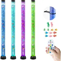 Vevor Aquariumlamp 10x Vis Lavalamp Sfeerverlichting 150cm 16 Kleureffecten