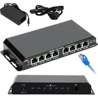 Extralink EX.1025 netwerk-switch Unmanaged L2 Gigabit Ethernet (10/100/1000) Power over Ethernet (PoE) 1U Zwart