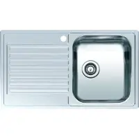 Reginox Centurio 10 (L) rechts spoelbak 85x49 cm RVS vlakbouw R23204