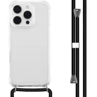 IMoshion Transparante Backcover met koord voor de Apple iPhone 16 Pro Max - Zwart
