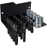 Ks Tools 700.1435 Wielnaven- en scharnierasdemontaarset, 21-delig
