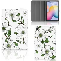 B2Ctelecom Samsung Galaxy Tab S6 Lite | S6 Lite (2022) Tablet Cover Dogwood Flowers