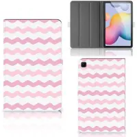 B2Ctelecom Samsung Galaxy Tab S6 Lite | S6 Lite (2022) Tablet Hoes Waves Roze