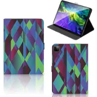 B2Ctelecom iPad Pro 11 2020/2021/2022 Tablet Beschermhoes Abstract Green Blue
