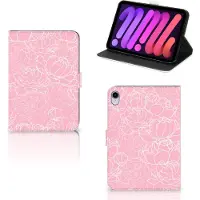 B2Ctelecom iPad Mini 6 (2021) Tablet Cover White Flowers
