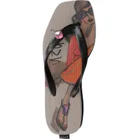 Uzurii Beach cocktail girl mid heel taupe