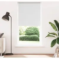 vidaXL Rolgordijn verduisterend 115x230 cm stofbreedte 110,7 cm wit
