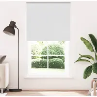 vidaXL Rolgordijn verduisterend 140x230 cm stofbreedte 136,6 cm wit