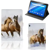 B2Ctelecom Lenovo Tab E10 Flip Case Paarden