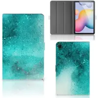 B2Ctelecom Hoes Samsung Galaxy Tab S6 Lite | S6 Lite (2022) Painting Blue