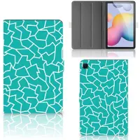 B2Ctelecom Samsung Galaxy Tab S6 Lite | S6 Lite (2022) Hoes Cracks Blue