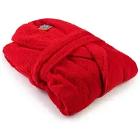 Artg Robezz - Badjas Sjaalkraag - 100% Badstof Katoen - Rood - Fire Red - Maat L/XL