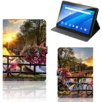 B2Ctelecom Lenovo Tab E10 Tablet Flip Case Amsterdamse Grachten