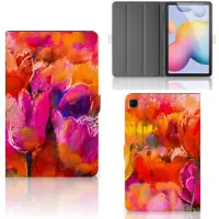 B2Ctelecom Hoes Samsung Galaxy Tab S6 Lite | S6 Lite (2022) Tulips