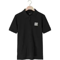 Rellix Jongens Polo's & T-shirts Polo Zip - Zwart - Maat 140