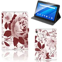 B2Ctelecom Hoes Lenovo Tab E10 Watercolor Flowers
