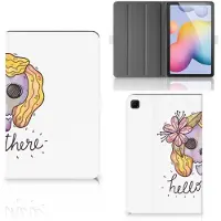 B2Ctelecom Tablettasje Samsung Galaxy Tab S6 Lite | S6 Lite (2022) Boho Skull
