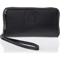 Armani Exchange Dames Opvouwbare portemonnee zwart (OSFA), Casual, Polyester 9484860A87400020