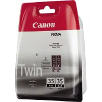 Canon Inktpatroon PGI-35BK duopack zwart (origineel)