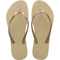Havaianas Dames Slippers Kids Slim Glitter Ii - Beige - Maat 39/40