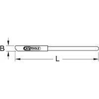 Ks Tools 963.9767 Brozeplus hebestang 1000 mm