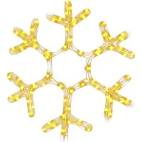 vidaXL Kerstfiguur sneeuwvlok met 72 warmwitte LED's 38x37 cm