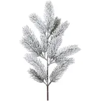 Christmas Decoration Kunst dennentak - 52 cm - groen - met sneeuw - kerststukjes dennentakken - kerstversiering - kunsttakken - kerstdecoratie