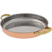 Ich-zapfe Koperen pan met handvatten, 28 сm