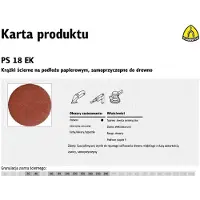 Klingspor Krążek przyczepny lux e granulacja 40 125mm 270267 [P8 L S0 40]
