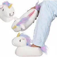 Sarcia.eu Witte eenhoornpantoffels UNICORN