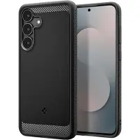 Spigen Rugged Armor Backcover voor de Samsung Galaxy S25 FE - Matte Black